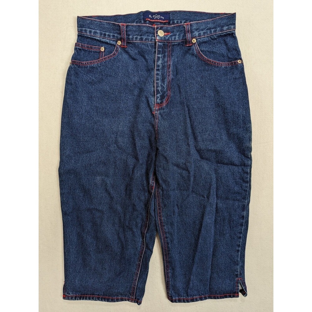 Attitude Womens Jean Shorts Size 13 / 14 Cotton Blue